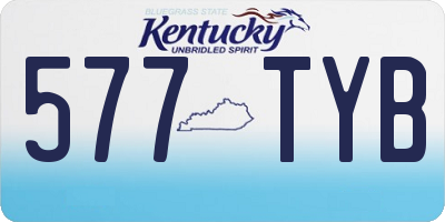 KY license plate 577TYB