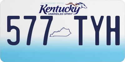 KY license plate 577TYH