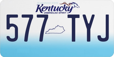KY license plate 577TYJ