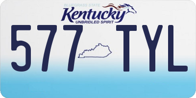 KY license plate 577TYL
