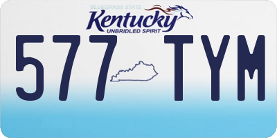 KY license plate 577TYM