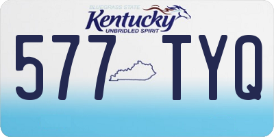 KY license plate 577TYQ