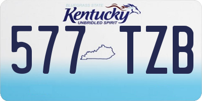KY license plate 577TZB
