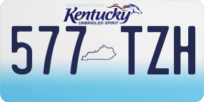 KY license plate 577TZH