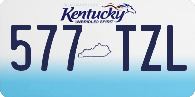 KY license plate 577TZL