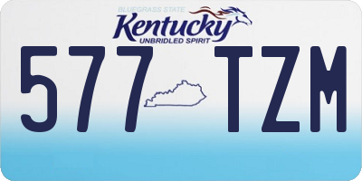 KY license plate 577TZM