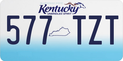 KY license plate 577TZT