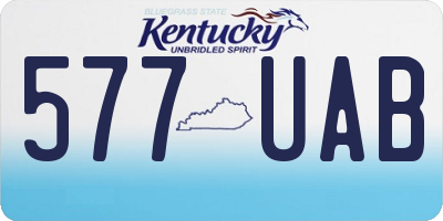 KY license plate 577UAB