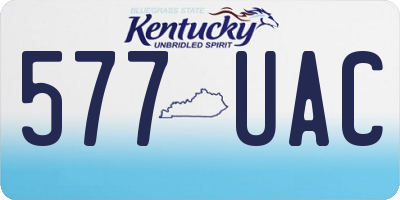 KY license plate 577UAC
