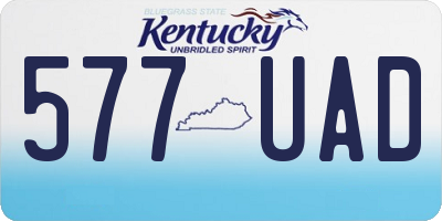KY license plate 577UAD