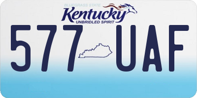 KY license plate 577UAF