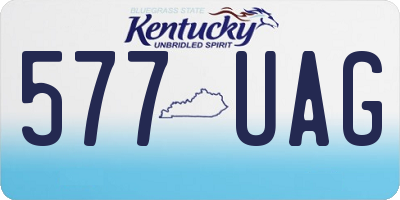 KY license plate 577UAG