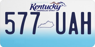 KY license plate 577UAH