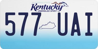 KY license plate 577UAI