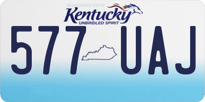 KY license plate 577UAJ