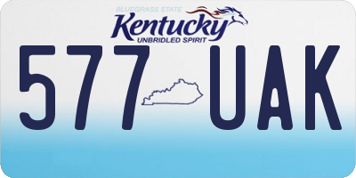 KY license plate 577UAK
