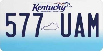 KY license plate 577UAM