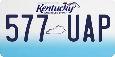 KY license plate 577UAP
