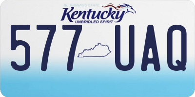 KY license plate 577UAQ