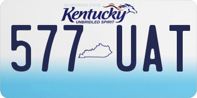 KY license plate 577UAT