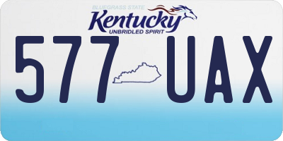 KY license plate 577UAX