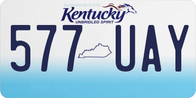 KY license plate 577UAY