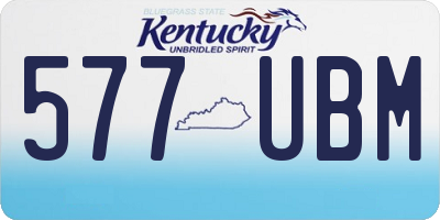 KY license plate 577UBM