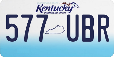 KY license plate 577UBR
