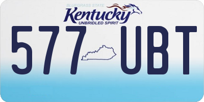 KY license plate 577UBT