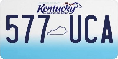 KY license plate 577UCA