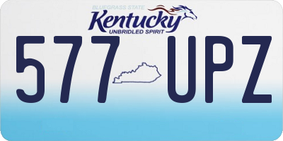 KY license plate 577UPZ