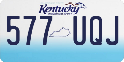 KY license plate 577UQJ
