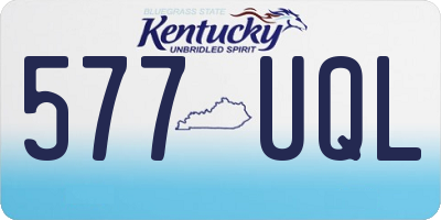KY license plate 577UQL