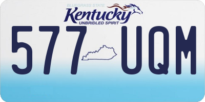 KY license plate 577UQM