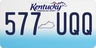 KY license plate 577UQQ