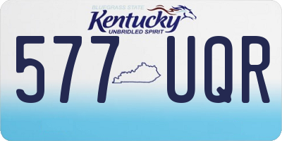 KY license plate 577UQR