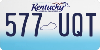 KY license plate 577UQT