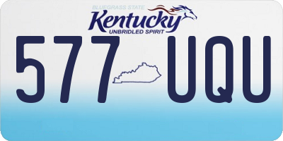 KY license plate 577UQU