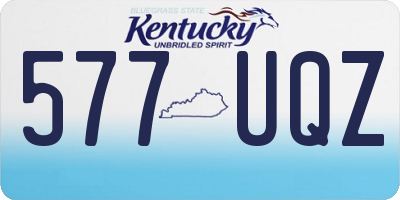 KY license plate 577UQZ