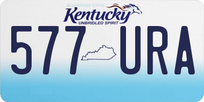 KY license plate 577URA