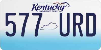KY license plate 577URD
