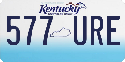 KY license plate 577URE