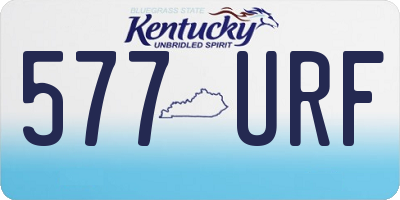 KY license plate 577URF