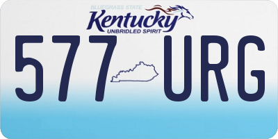 KY license plate 577URG