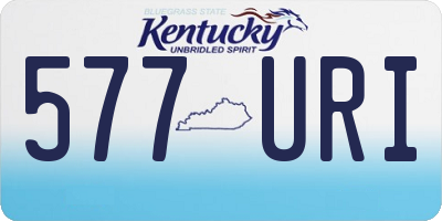 KY license plate 577URI