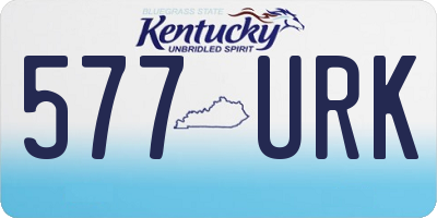 KY license plate 577URK