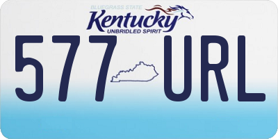KY license plate 577URL