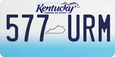 KY license plate 577URM