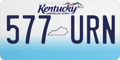 KY license plate 577URN