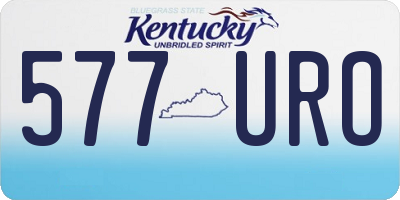 KY license plate 577URO
